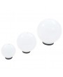 LED garden light set 3 pcs. Spherical 20/30/40 cm PMMA