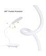 Ultralight LED Desk Night Lamp 360° Flexible Rotatable Touching Control 3 Level Dimmable USB Charging Eye-caring Table Light for Studying Reading Working