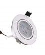 Silver LED Ceiling Recessed Down Light Fixture Lamp Super Bright Lights Indoor Lighting White