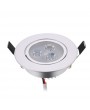 Silver LED Ceiling Recessed Down Light Fixture Lamp Super Bright Lights Indoor Lighting White