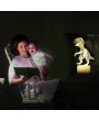 3D Dinosaur Led Night Light Illusion Lamp Color Changing Lights Bedside Table Desk Lamp with Touching & Remote Control for Kids Gifts Home Decoration