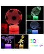 3D Dinosaur Led Night Light Illusion Lamp Color Changing Lights Bedside Table Desk Lamp with Touching & Remote Control for Kids Gifts Home Decoration