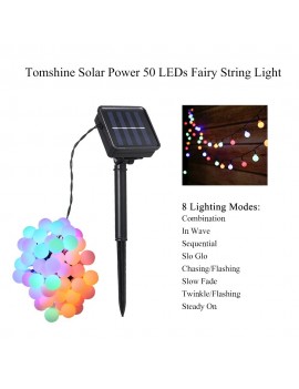 Tomshine Solar Powered 50 LEDs String Light