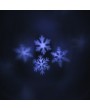 3W 4LED Rotating Moving White Snowflake Film Projector Light Outdoor IP44 Water Resistant Pattern Decoration Lamp for Christmas Xmas Landscape Lawn Garden Party Wedding