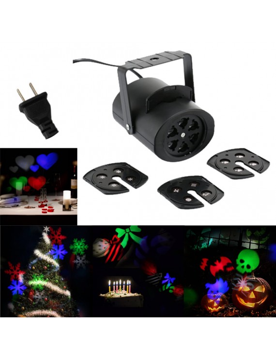 4W Mini LED RGB Gobo Light Projectior Effect Stage Lamp