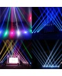 Lixada LED Stage Effect Lamp Total 50W Rotating Moving Head DMX512 Sound Activated Master-slave Auto Running 11/13 Channels RGBW Color Changing Beam Light for Disco KTV Club Party