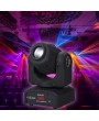90W LEDs Heads Moving Stage Light DMX512 Master-slave Sound Activated Auto-run 9/11 Channels Rotating 8 Patterns 14 Colors Changing Stage Lamp for DJ Disco Club Wedding Party Dance Bar Lighting