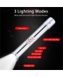 3-in-1 Multi-functional Led Flashlight Mini Portable Torch Lamp USB Rechargeable Flash Light