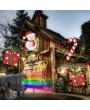 Led snowstorm pattern film projection lamp film christmas pattern lamp Christmas Halloween card changing projection lamp