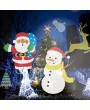 Led snowstorm pattern film projection lamp film christmas pattern lamp Christmas Halloween card changing projection lamp