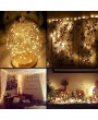 Portable USB Charge INS Stars Of Heaven Decoration Flashing 10 Meters 100 Bulbs 8 Light Functions Copper Wire String Light With Remote Control