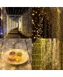 300pcs led Curtain Icicle String Lights Remote Control Waterproof Christmas Fair USB Waterfall Lights Outdoor 3*3 Curtains Lamp Flexible Home Wedding Party Curtain Garden Decor