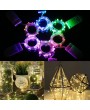 3M/9.8FT 30 LED Fairy Starry Copper Wire String Battery Operated Powered IP65 Water Resistance Extra Flexible Bendable Light Strip for Holiday Christmas Xmas Halloween Festival Decorations