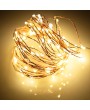 DC4.5V 0.3W 3 Meters 30 LED Fairy Copper String Light Battery Powered Operated Warm White Flexible Bendable Twistable Portable for Home Party DIY Decoration Festival Restaurant Bar Pub Club