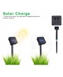 Energy Saving Solar Tube String Light 22M 200 Lamp Bead 8 Functions Transparent Pipe Copper Wire Outdoor Waterproof Decoration String Light