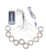 3000MM*3000MM 300LEDs USB Curtain Light Copper Wire 8 Modes Lamp String Lights with RF Remote